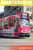 Postkort: Amsterdam sporvognslinje 24 med ledvogn 915 på Damrak (1984)