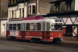 Postkort: Antwerpen sporvognslinje 7 med motorvogn 2164 nær Hoboken Steynstraat (1986)