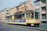 Postkort: Augsburg museumsvogn 403 nær Lechhausen (1981)