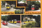 Postkort: Bad Schandau Traditionsverkehr med museumsvogn 5 i Kirnitzschtal (1998)