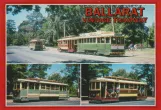 Postkort: Ballarat museumslinje med motorvogn 33 nær Botanical Gardens (1974)
