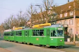 Postkort: Basel sporvognslinje 1 med ledvogn 602 på Steinenring (1992)
