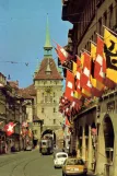Postkort: Bern sporvognslinje 5 på Marktgasse (1980)