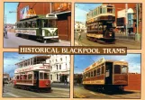 Postkort: Blackpool Heritage Trams med motorvogn 167 i Blackpool (1986)