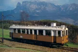 Postkort: Bolzano regionallinje 160 med motorvogn 105 nær Costalovara/Wolfsgruben (1982)