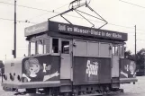 Postkort: Bremen arbejdsvogn SR1 ved remisen BSAG - Zentrum (1960)