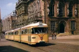 Postkort: Bremen ekstralinje 3E med ledvogn 439 nær Domsheide (1984)