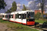 Postkort: Bremen lavgulvsledvogn 3001 på Wesertower (1993)