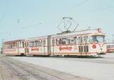 Postkort: Bremen ledvogn 442 ved remisen BSAG - Zentrum (1965)