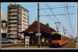 Postkort: Bruxelles De Kusttram med ledvogn 6105 ved  Heist (1983)