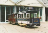 Postkort: Bruxelles motorvogn 415 foran Musée du Tram (1994)