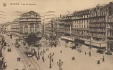 Postkort: Bruxelles på Place de Brouckère/De Brouckereplein (1919)
