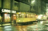 Postkort: Bruxelles sporvognslinje 88 med motorvogn 1511 på Rue de la Vierge Noire (1967)