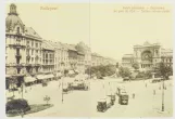 Postkort: Budapest nær Keleti Pályaudvar (1900)