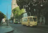 Postkort: Buenos Aires motorvogn 9069 på Emilio Mitre (1988)