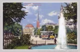 Postkort: Chemnitz på Carolastraße (1899)