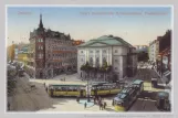 Postkort: Chemnitz sporvognslinje 10 på Theaterstraße (2014)