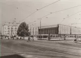 Postkort: Cottbus sporvognslinje 4 på Friedrich-Ebert-Straße (1971)