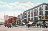 Postkort: Detroit på Woodward Avenue (1886)