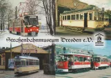 Postkort: Dresden motorvogn 226 001  Straßenbahnmuseum (2000)