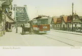 Postkort: Dresden motorvogn 256 på Schillerplatz (1915)