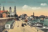 Postkort: Dresden på Brühlsche Terrasse (1914)