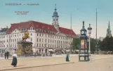 Postkort: Dresden på Hauptstraße (1910)