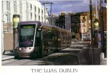 Postkort: Dublin linje Grøn med lavgulvsledvogn 4011 ved St. Stephen's Green (2004)