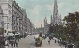 Postkort: Edinburgh dobbeltdækker-motorvogn 137 på Princes Street (1919)