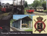 Postkort: Erezée med motorvogn AR 133 "Francais" ved T.T.A. Pont-d'Erezée (2010)