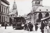 Postkort: Essen motorvogn 2 på Kettwiger Straße (1900)