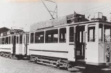 Postkort: Essen motorvogn 554 ved Betriebshof Stadtmitte (1958)