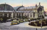 Postkort: Frankfurt am Main foran Hauptbahnhof (1912)