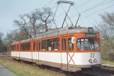 Postkort: Frankfurt am Main ledvogn 828 ved Verkehrsmuseum (1990)