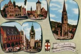Postkort: Freiburg im Breisgau i Freiburg im Breisgau (1950)