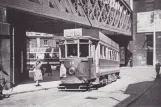 Postkort: Gateshead sporvognslinje med motorvogn 12 på Mulgrave Terrace (1948)
