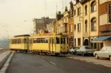 Postkort: Gent sporvognslinje 2 med motorvogn 317 på Brusselse Steenweg (1972)