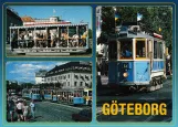 Postkort: Gøteborg 12 (Lisebergslinjen) med åben bivogn 507  (1995)