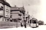 Postkort: Gøteborg motorvogn 25 på Karlsrogatan (1904-1906)