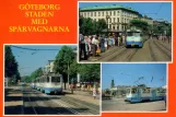 Postkort: Gøteborg sporvognslinje 4 med motorvogn 519 ved Kungsportsplatsen (1985)
