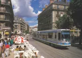 Postkort: Grenoble lavgulvsledvogn 2009 på Place Victor Hugo (1988)