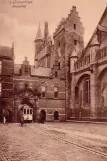 Postkort: Haag regionallinje 3 med motorvogn 10 på Buitenhof (1905)