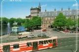 Postkort: Haag sporvognslinje 7 med ledvogn 3033 på Buitenhof (1986)