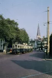 Postkort: Haarlem regionallinje A med motorvogn A 613/614 på Parkweg, Voorburg (1961)