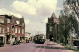 Postkort: Haarlem regionallinje G nær Armsterdamse Poort, Haarlem (1957)