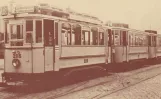 Postkort: Hamborg motorvogn 2115 ved remisen Lokstedt (1901)