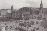 Postkort: Hamborg på Steintordamm, Hauptbahnhof (1905)