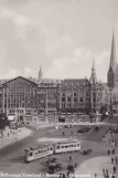 Postkort: Hamborg ved Alsterdamm (Ballindamm) (1931)