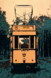 Postkort: Hannover Hohenfelser Wald med motorvogn 219 udenfor Straßenbahn-Museum (1974)