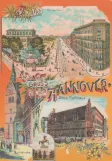 Postkort: Hannover på Georgstrasse (1900)